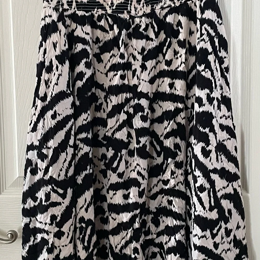 Old Navy Black and White High Low Halter Dress XL - Picture 3 of 6